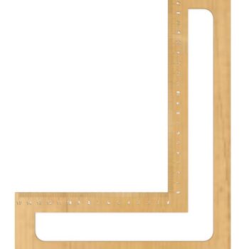 Intra απο ξύλο plywood 3mm-4mm πάχος - Δοκιμάστε τετράγωνο χάρακα με γκραβούρα Δίασταση 30x30 cm Intraeaxys-m1d65ql7 - Image 1