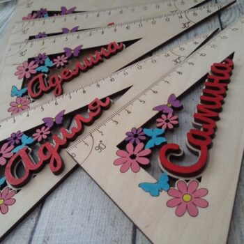 Intra απο ξύλο plywood 3mm-4mm πάχος - Εξατομικευμένοι Ξύλινοι Χάρακες Δίασταση 30x30 cm Intraeaxys-r1z2p5l1 - Image 3