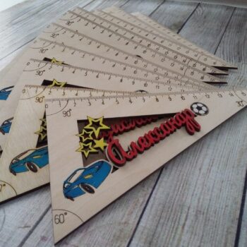 Intra απο ξύλο plywood 3mm-4mm πάχος - Εξατομικευμένοι Ξύλινοι Χάρακες Δίασταση 30x30 cm Intraeaxys-r1z2p5l1 - Image 4