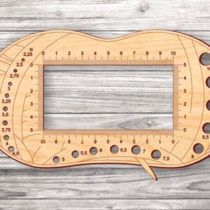 Intra απο ξύλο plywood 3mm-4mm πάχος - Χάρακας Πλεκτομηχανής Χάραξη Βελόνα Πλεκτής Με Χάρακα Δίασταση 30x30 cm Intraeaxys-91jdqng1