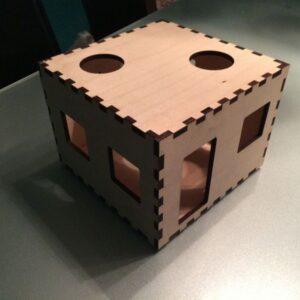 Intra απο ξύλο plywood 3mm-4mm πάχος - Ποντικοσπιτάκι Δίασταση 30x30 cm Intraeaxys-eo2yqp61