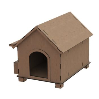 Intra απο ξύλο plywood 3mm-4mm πάχος - Ξύλινο σπίτι για κατοικίδια Δίασταση 40x50 cm Intraeaxys-r1z23ml1 - Image 1