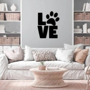 Intra απο ξύλο plywood 3mm-4mm πάχος - Ζώδιο κατοικίδιων ζώων αγάπης Δίασταση 30x30 cm Intraeaxys-e1g5kjvo - Image 3