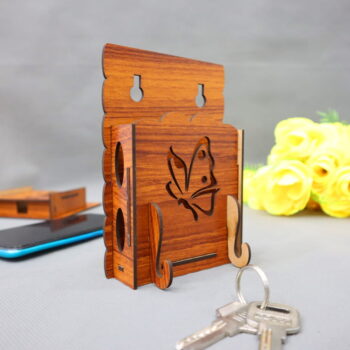 Intra απο ξύλο plywood 3mm-4mm πάχος - Βάση τηλεφώνου Butterfly Wall Mounted 3mm Δίασταση 30x30 cm Intraeaxys-ro6ynkm7 - Image 8