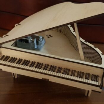 Intra απο ξύλο plywood 3mm-4mm πάχος - Grand Piano Music Box 3mm Δίασταση 30x30 cm Intraeaxys-eo206dm7 - Image 3