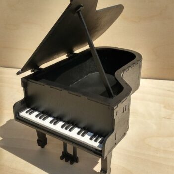 Intra απο ξύλο plywood 3mm-4mm πάχος - Κουτί δώρου Piano Box Music Lover Δίασταση 30x30 cm Intraeaxys-91jdmw81 - Image 1