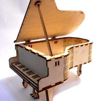 Intra απο ξύλο plywood 3mm-4mm πάχος - Κουτί σε σχήμα πιάνου Δίασταση 30x30 cm Intraeaxys-67wlnm81 - Image 1