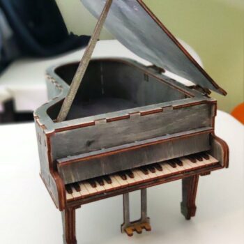 Intra απο ξύλο plywood 3mm-4mm πάχος - Grand Piano 3D Puzzle Δίασταση 30x30 cm Intraeaxys-lopqmzk7 - Image 1