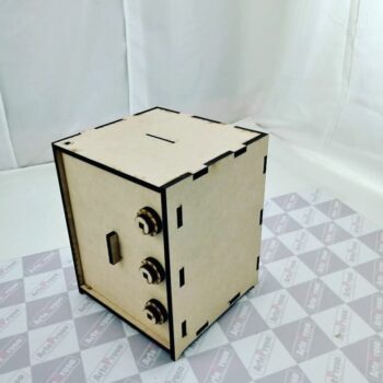 Intra απο ξύλο plywood 3mm-4mm πάχος - Ξύλινο Χρηματοκιβώτιο MDF 6mm Δίασταση 30x30 cm Intraeaxys-075yqnko - Image 3