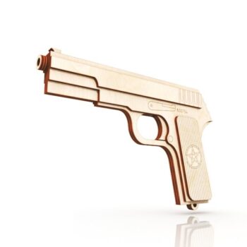 Intra απο ξύλο plywood 3mm-4mm πάχος - Ξύλινο πιστόλι από καουτσούκ Tula Tokarev TT Pistol Rezinkostrel Δίασταση 30x30 cm Intraeaxys-eo4qdz97 - Image 3