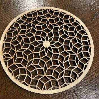 Intra απο ξύλο plywood 3mm-4mm πάχος - Penrose Trivet Δίασταση 30x30 cm Intraeaxys-6o3843r1 - Image 1