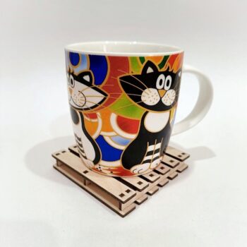 Intra απο ξύλο plywood 3mm-4mm πάχος - Ξύλινα σουβέρ παλέτας μίνι Δίασταση 30x30 cm Intraeaxys-eo0q2951 - Image 1