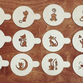 Intra απο ξύλο plywood 3mm-4mm πάχος - Χαριτωμένα Ξύλινα Σουπλά Γάτας Δίασταση 30x30 cm Intraeaxys-joedy651 - Image 1
