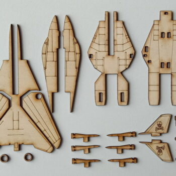 Intra απο ξύλο plywood 3mm-4mm πάχος - Πρότυπο αεροσκάφους F-14 Tomcat Panda Fighter 3D Δίασταση 30x30 cm Intraeaxys-e1gkvxyo - Image 5