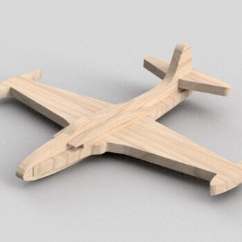 Intra απο ξύλο plywood 3mm-4mm πάχος - Αεροσκάφος Lockheed P-80 Jet Fighter Ξύλινο Μοντέλο 6mm Δίασταση 30x30 cm Intraeaxys-joedp8d1 - Image 3