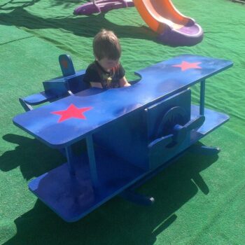 Intra απο ξύλο plywood 3mm-4mm πάχος - Ξύλινο κουνιστό αεροπλάνο για παιδιά Δίασταση 30x30 cm Intraeaxys-eo4q2pg7 - Image 1