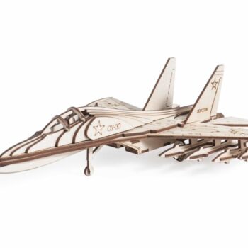 Intra απο ξύλο plywood 3mm-4mm πάχος - Ξύλινο Παιχνίδι Fighter SU-30 Model Δίασταση 30x30 cm Intraeaxys-6o3ylg37 - Image 3