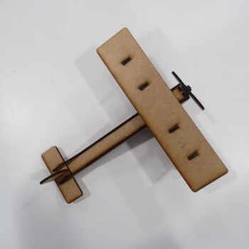 Intra απο ξύλο plywood 3mm-4mm πάχος - Αεροπλάνο διπλής πτέρυγας 3 χλστ Δίασταση 30x30 cm Intraeaxys-r1z2prm1 - Image 3