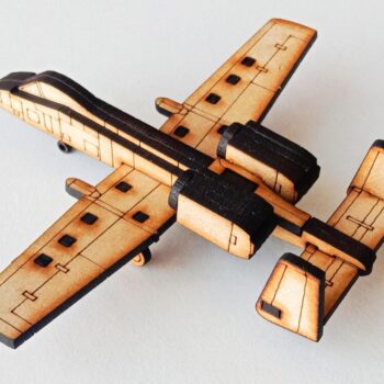 Intra απο ξύλο plywood 3mm-4mm πάχος - Πρότυπο αεροσκάφους A-10 Thunderbolt Warthog 3D Δίασταση 30x30 cm Intraeaxys-p7ymy8z7 - Image 1