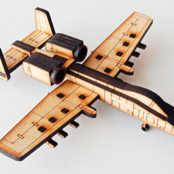 Intra απο ξύλο plywood 3mm-4mm πάχος - Πρότυπο αεροσκάφους A-10 Thunderbolt Warthog 3D Δίασταση 30x30 cm Intraeaxys-p7ymy8z7 - Image 3