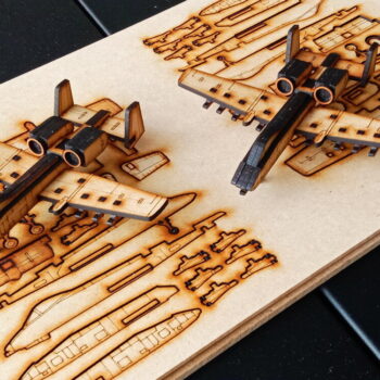 Intra απο ξύλο plywood 3mm-4mm πάχος - Πρότυπο αεροσκάφους A-10 Thunderbolt Warthog 3D Δίασταση 30x30 cm Intraeaxys-p7ymy8z7 - Image 6