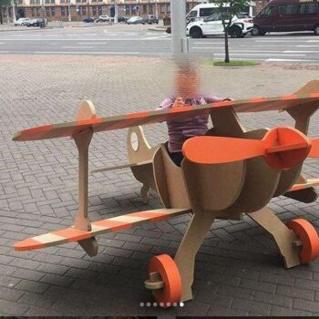 Intra απο ξύλο plywood 3mm-4mm πάχος - Ξύλινο Αεροπλάνο Παίξτε Κατασκευή Δίασταση 30x30 cm Intraeaxys-m1d6nqe7 - Image 1