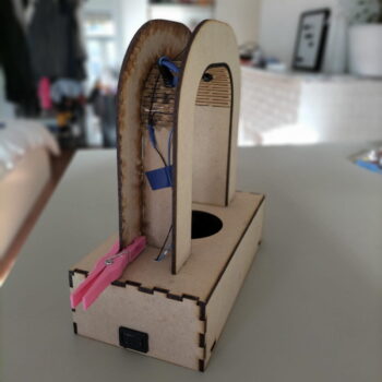 Intra απο ξύλο plywood 3mm-4mm πάχος - Ξύλινο φυτό επίκεντρο Δίασταση 30x30 cm Intraeaxys-yon08y27 - Image 4