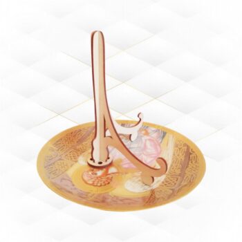 Intra απο ξύλο plywood 3mm-4mm πάχος - Βάση προβολής πιατοθήκης Δίασταση 30x30 cm Intraeaxys-078ygwno - Image 1