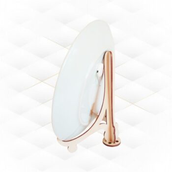 Intra απο ξύλο plywood 3mm-4mm πάχος - Βάση προβολής πιατοθήκης Δίασταση 30x30 cm Intraeaxys-078ygwno - Image 3