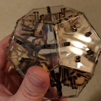 Intra απο ξύλο plywood 3mm-4mm πάχος - Snap Fit Dodecahedron 3mm Ξύλο Ακρυλικό Δίασταση 20x20 cm Intraeaxys-e1g53dmo - Image 3