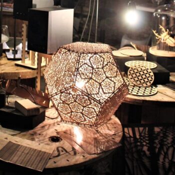 Intra απο ξύλο plywood 3mm-4mm πάχος - Λυχνία Σκιών Δωδεκάεδρου Δίασταση 30x30 cm Intraeaxys-e1gk0kdo - Image 3