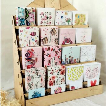 Intra απο ξύλο plywood 3mm-4mm πάχος - Σταντ καρτ ποστάλ Δίασταση 30x30 cm Intraeaxys-eo4qxmd7 - Image 1