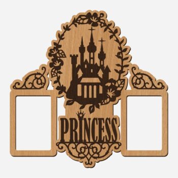 Intra απο ξύλο plywood 3mm-4mm πάχος - Κορνίζα πριγκίπισσας Δίασταση 30x30 cm Intraeaxys-r1z2z2n1 - Image 1