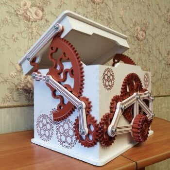 Intra απο ξύλο plywood 3mm-4mm πάχος - Safe Box Treasure 3D Ξύλινο παζλ Δίασταση 30x30 cm Intraeaxys-lopqepk7 - Image 3