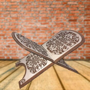 Intra απο ξύλο plywood 3mm-4mm πάχος - Διακοσμητική Ξύλινη θήκη Κορανίου Δίασταση 30x30 cm Intraeaxys-51r8rlm7 - Image 1