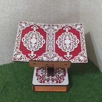 Intra απο ξύλο plywood 3mm-4mm πάχος - Διακοσμητική βάση Κορανίου Rehal Δίασταση 30x30 cm Intraeaxys-joed2ed1 - Image 3