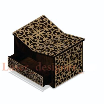 Intra απο ξύλο plywood 3mm-4mm πάχος - Ισλαμικό κουτί Κορανίου με βάση Δίασταση 30x30 cm Intraeaxys-ro6yeqq7 - Image 1