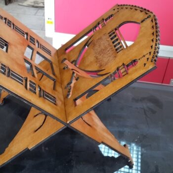 Intra απο ξύλο plywood 3mm-4mm πάχος - Βάση Ιερού Κορανίου Δίασταση 30x30 cm Intraeaxys-078yvpno - Image 1