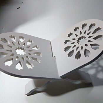 Intra απο ξύλο plywood 3mm-4mm πάχος - Βάση Κορανίου θήκης Mushaf Δίασταση 30x30 cm Intraeaxys-joedq681 - Image 3