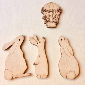 Intra απο ξύλο plywood 3mm-4mm πάχος - Λαγουδάκια για καλάθια Δίασταση 30x30 cm Intraeaxys-voq2gleo - Image 1