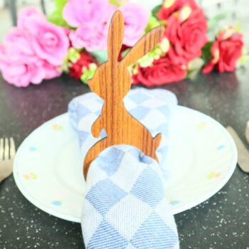 Intra απο ξύλο plywood 3mm-4mm πάχος - Δαχτυλίδια χαρτοπετσέτας λαγουδάκι Δίασταση 30x30 cm Intraeaxys-lopqxex7 - Image 5