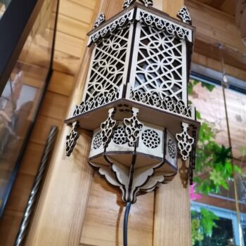 Intra απο ξύλο plywood 3mm-4mm πάχος - Vintage Μαροκινό Διακοσμητικό Επιτοίχιο Φωτιστικό Δίασταση 30x30 cm Intraeaxys-e1gk2evo - Image 1