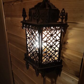 Intra απο ξύλο plywood 3mm-4mm πάχος - Vintage Μαροκινό Διακοσμητικό Επιτοίχιο Φωτιστικό Δίασταση 30x30 cm Intraeaxys-e1gk2evo - Image 4