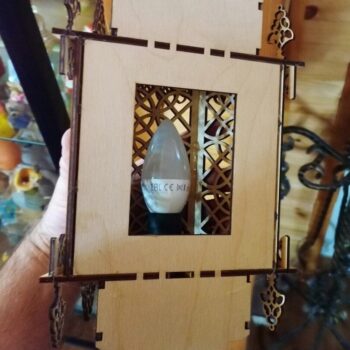 Intra απο ξύλο plywood 3mm-4mm πάχος - Vintage Μαροκινό Διακοσμητικό Επιτοίχιο Φωτιστικό Δίασταση 30x30 cm Intraeaxys-e1gk2evo - Image 5