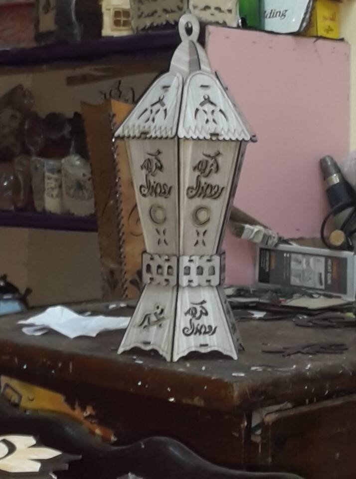 Intra απο ξύλο plywood 3mm-4mm πάχος - Ξύλινο Φανάρι Ραμαζάνι Δίασταση 30x30 cm Intraeaxys-67wlxl31