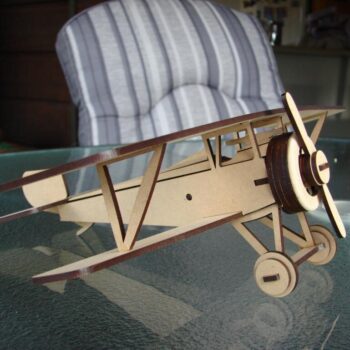 Intra απο ξύλο plywood 3mm-4mm πάχος - Μαχητικό αεροπλάνο Nieuport 17 Δίασταση 30x30 cm Intraeaxys-ro6y63m7 - Image 1