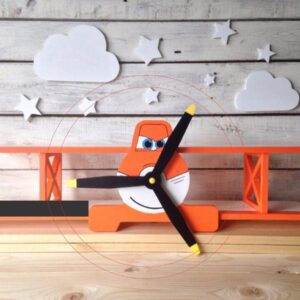 Intra απο ξύλο plywood 3mm-4mm πάχος - Ράφι σε σχήμα αεροπλάνου Δίασταση 30x30 cm Intraeaxys-qommen5o