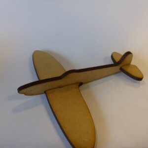 Intra απο ξύλο plywood 3mm-4mm πάχος - Μίνι μαχητικό αεροσκάφος Spitfire Δίασταση 30x30 cm Intraeaxys-voq2d3eo