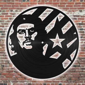 Intra απο ξύλο plywood 3mm-4mm πάχος - Ρολόι τοίχου Τσε Γκεβάρα Δίασταση 30x30 cm Intraeaxys-d1lvn5yo - Image 1