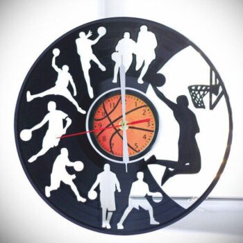 Intra απο ξύλο plywood 3mm-4mm πάχος - Ρολόι μπάσκετ Δίασταση 30x30 cm Intraeaxys-lopqpn37 - Image 1